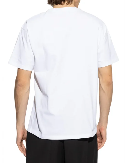 Tricou Givenchy, Small Logo Patch, Simple, White - BM71NK3YRP100 Tricou Givenchy, Small Logo Patch, Simple, White - BM71NK3YRP100