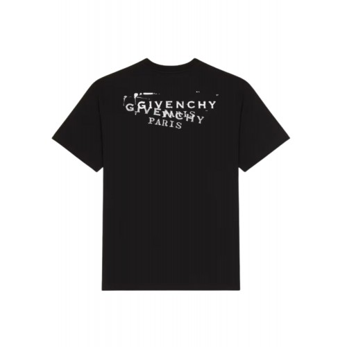 Tricou GIVENCHY, Stamp print on the back, Black