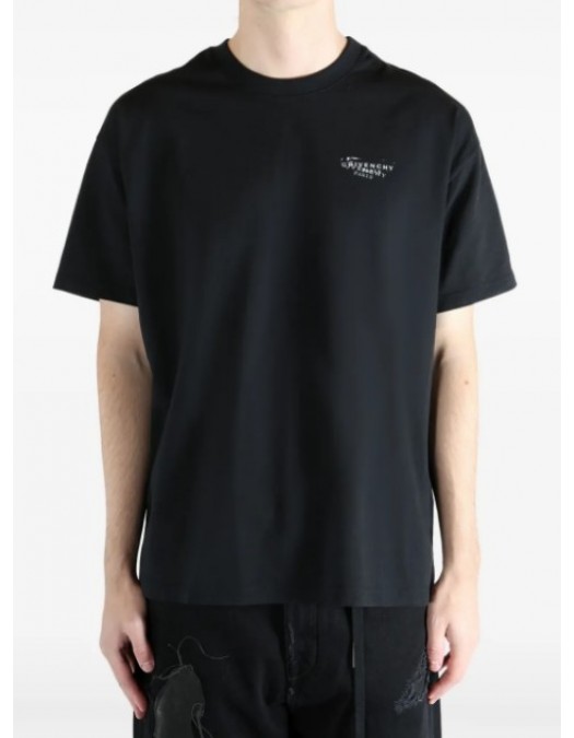 Tricou GIVENCHY, Stamp print on the back, Black - BM71NK3YSA001