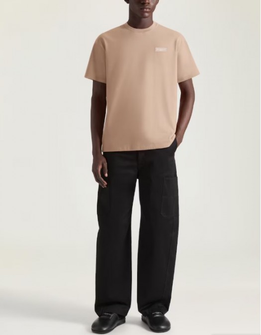 Tricou GIVENCHY, T-shirt in cotton with GIVENCHY Paris gros grain - BM71NK3YSJ250