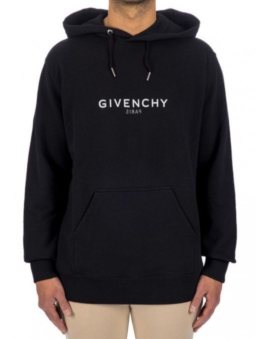 Hanorac Givenchy, Black, Print Brand Paris - BMJ0GD3Y78001