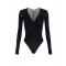 Body ELISABETTA FRANCHI , Crêpe jersey bodysuit with draping
