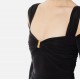 TOP ELISABETTA FRANCHI, Jewel Detail, Black - BO02852E2110 TOP ELISABETTA FRANCHI, Jewel Detail, Black - BO02852E2110