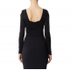TOP ELISABETTA FRANCHI, Jewel Detail, Black - BO02852E2110 TOP ELISABETTA FRANCHI, Jewel Detail, Black - BO02852E2110
