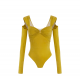TOP ELISABETTA FRANCHI, Jewel Detail, Curry Yellow - BO02852E2DC6 TOP ELISABETTA FRANCHI, Jewel Detail, Curry Yellow - BO02852E2DC6