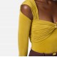 TOP ELISABETTA FRANCHI, Jewel Detail, Curry Yellow - BO02852E2DC6 TOP ELISABETTA FRANCHI, Jewel Detail, Curry Yellow - BO02852E2DC6