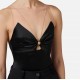 TOP ELISABETTA FRANCHI, Tulle Straps, Black - BO03051E2110 TOP ELISABETTA FRANCHI, Tulle Straps, Black - BO03051E2110