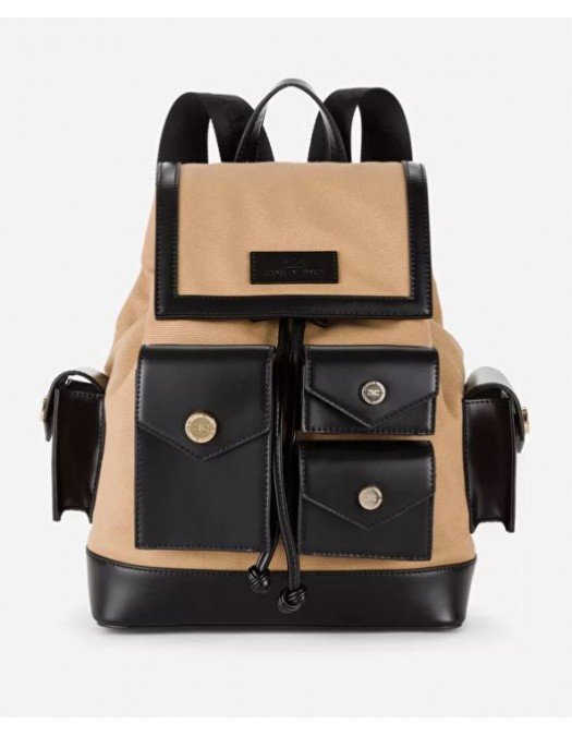 Rucsac ELISABETTA FRANCHI, Utility Backpack With Contrasting Details - BS32A22E2707