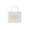 Geanta ELISABETTA FRANCHI, Small tote bag with logo, Alb