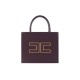 Geanta ELISABETTA FRANCHI, Small tote bag with logo, Merlot - BS33A56E3EA4