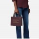 Geanta ELISABETTA FRANCHI, Small tote bag with logo, Merlot - BS33A56E3EA4