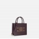 Geanta ELISABETTA FRANCHI, Small tote bag with logo, Merlot - BS33A56E3EA4