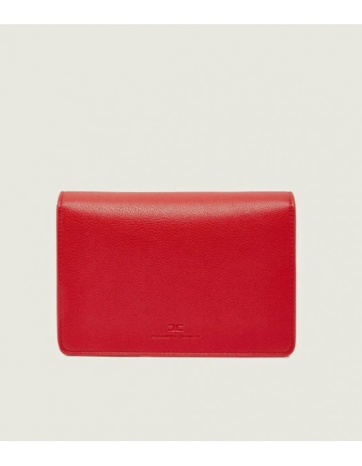 Geanta ELISABETTA FRANCHI , Leather-Effect Bag with Chain Shoulder Strap and Logo - BS39A61E2H85