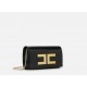 Clutch ELISABETTA FRANCHI, Borsa Clutch Piccola Pelle Logo-Nero - BS76N58E2110