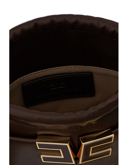 Geanta ELISABETTA FRANCHI,Logo bucket bag - BS92A61E2644