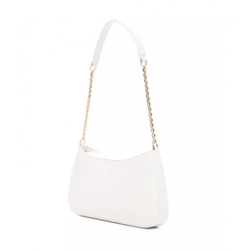 Geanta ELISABETTA FRANCHI, Shoulder Bag with Metal Strap and Gold Logo, White