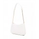 Geanta ELISABETTA FRANCHI, Shoulder Bag with Metal Strap and Gold Logo, White - BS93A61E2360