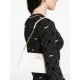 Geanta ELISABETTA FRANCHI, Shoulder Bag with Metal Strap and Gold Logo, White - BS93A61E2360