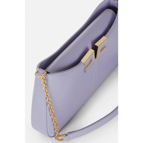 Geanta ELISABETTA FRANCHI, Shoulder Bag with Metal Strap and Gold Logo