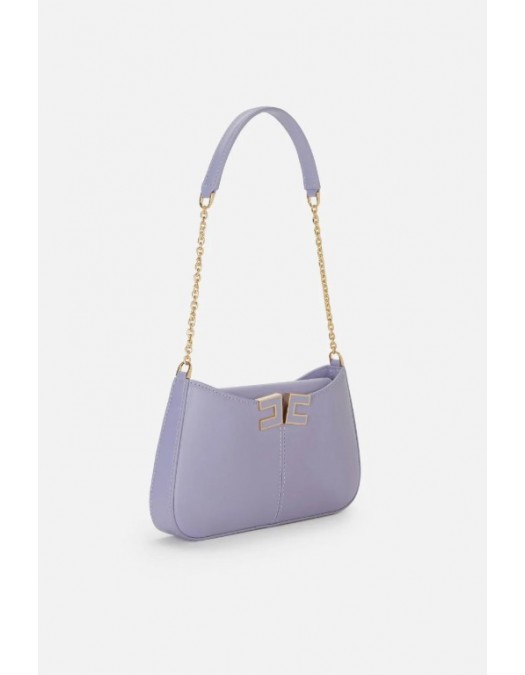 Geanta ELISABETTA FRANCHI, Shoulder Bag with Metal Strap and Gold Logo - BS93A61E2EV7