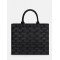 Geanta ELISABETTA FRANCHI, Bold Monogram medium shopper Black