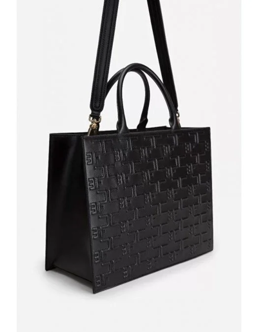 Geanta ELISABETTA FRANCHI, Bold Monogram medium shopper Black - BSC0225EC110 Geanta ELISABETTA FRANCHI, Bold Monogram medium shopper Black - BSC0225EC110
