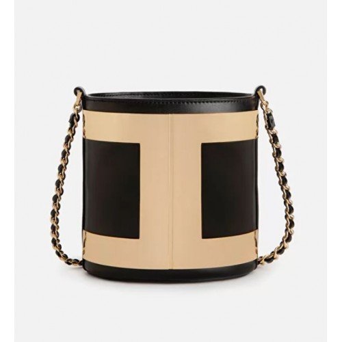 Geanta ELISABETTA FRANCHI, Bucket Bag, Negru
