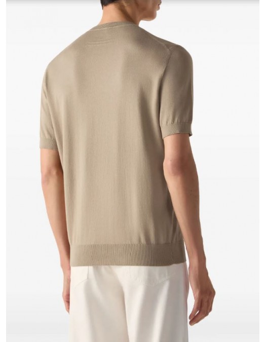 Tricou Zegna, Oasi cotton T-shirt, Beige - C10UHC90A3N03