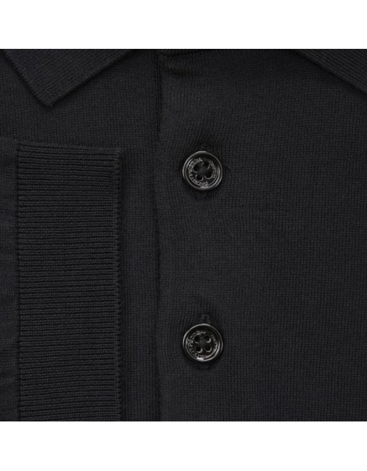 Tricou PAOLO PECORA,Black Cotton Polo Shirt - C1M0A008F2009000