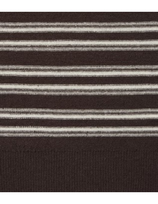 Tricou PAOLO PECORA, Dark Brown Striped Silk, Loose Fit - C1MA005F6002345