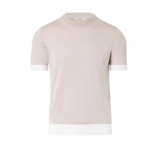 Tricou Paolo Pecora, Guler Polo, Beige Tricou Paolo Pecora, Guler Polo, Beige