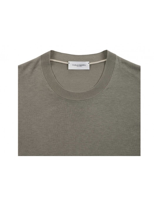Bluza PAOLO PECORA, Military Cotton Silk - C1MA010F2005326