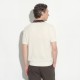 Tricou PAOLO PECORA, Silk Polo Shirt  with Contrast Details, Cream - C1MA020F6001102