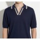 Tricou PAOLO PECORA, Loose Fit, Polo Shirt, Blue - C1MA031F2006685