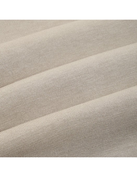 Tricou PAOLO PECORA, Beige Cotton Silk Crew Neck - C1MA045F2001420