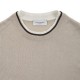 Tricou PAOLO PECORA, Beige Cotton Silk Crew Neck - C1MA045F2001420