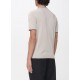 Tricou PAOLO PECORA, Beige Cotton Silk Crew Neck - C1MA045F2001420
