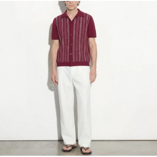 Tricou PAOLO PECORA, Loose Fit Cotton Red