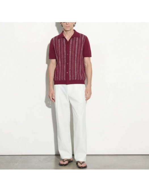 Tricou PAOLO PECORA, Loose Fit Cotton Red - C1MA048F9004469