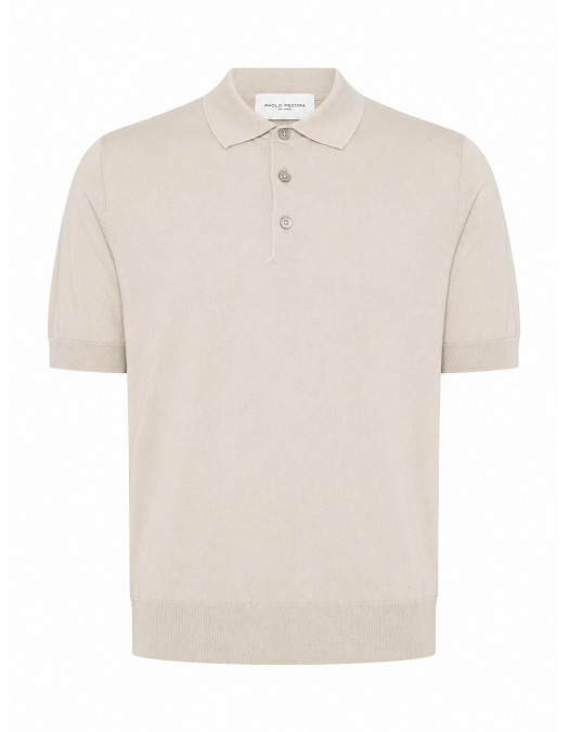 Tricou PAOLO PECORA, Cotton Knit Polo Shirt - C1MA054F2001420