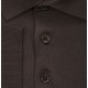 Tricou PAOLO PECORA, Dark Brown Cotton Polo Shirt - C1MA054F2002345