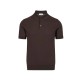 Tricou PAOLO PECORA, Dark Brown Cotton Polo Shirt - C1MA054F2002345