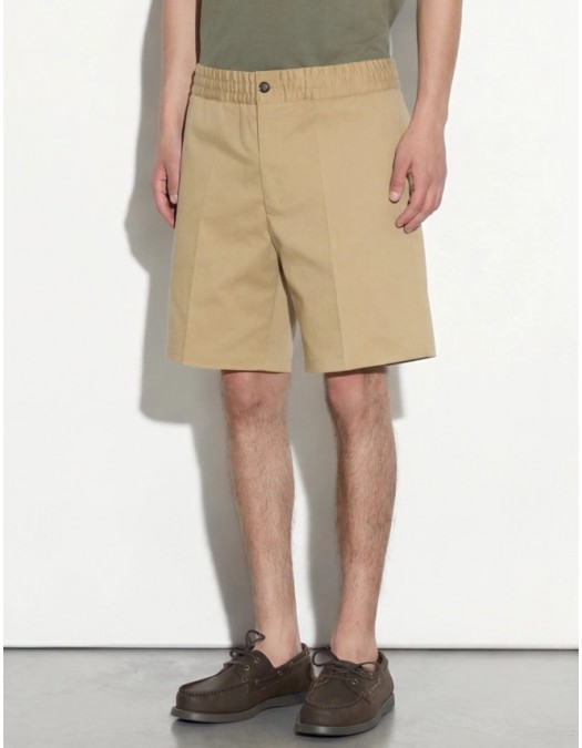 Bermude PAOLO PECORA,Bermuda Shorts with Elastic Belt in Cotton Rope - C1MD02100841326