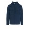 Hanorac PAOLO PECORA, Blue Cotton Seersucker Long-Sleeve Hoodie