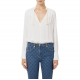 BLUZA ELISABETTA FRANCHI, Bow Details, Simple, White - CA08051E2360 BLUZA ELISABETTA FRANCHI, Bow Details, Simple, White - CA08051E2360