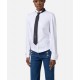 CAMASA ELISABETTA FRANCHI, Cotton Poplin, Cravata atasata, White - CA09156E2221