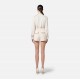 CAMASA ELISABETTA FRANCHI, Embroidered Logo, Black Details, Ivory - CA10451E2E84 CAMASA ELISABETTA FRANCHI, Embroidered Logo, Black Details, Ivory - CA10451E2E84