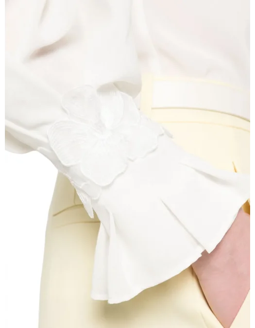 CAMASA ELISABETTA FRANCHI, Floral Touch, White - CA10552E2360 CAMASA ELISABETTA FRANCHI, Floral Touch, White - CA10552E2360