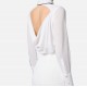 CAMASA ELISABETTA FRANCHI, Georgette, Bow Tie, Ivory - CA10952E2360 CAMASA ELISABETTA FRANCHI, Georgette, Bow Tie, Ivory - CA10952E2360