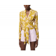 BLUZA ELISABETTA FRANCHI, Georgette, Sash Belt, Yellow - CA11051E2DJ4 BLUZA ELISABETTA FRANCHI, Georgette, Sash Belt, Yellow - CA11051E2DJ4